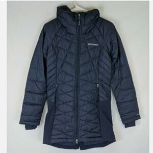 Columbia Heavenly Long Hybrid Jacket, Navy, Women's XS